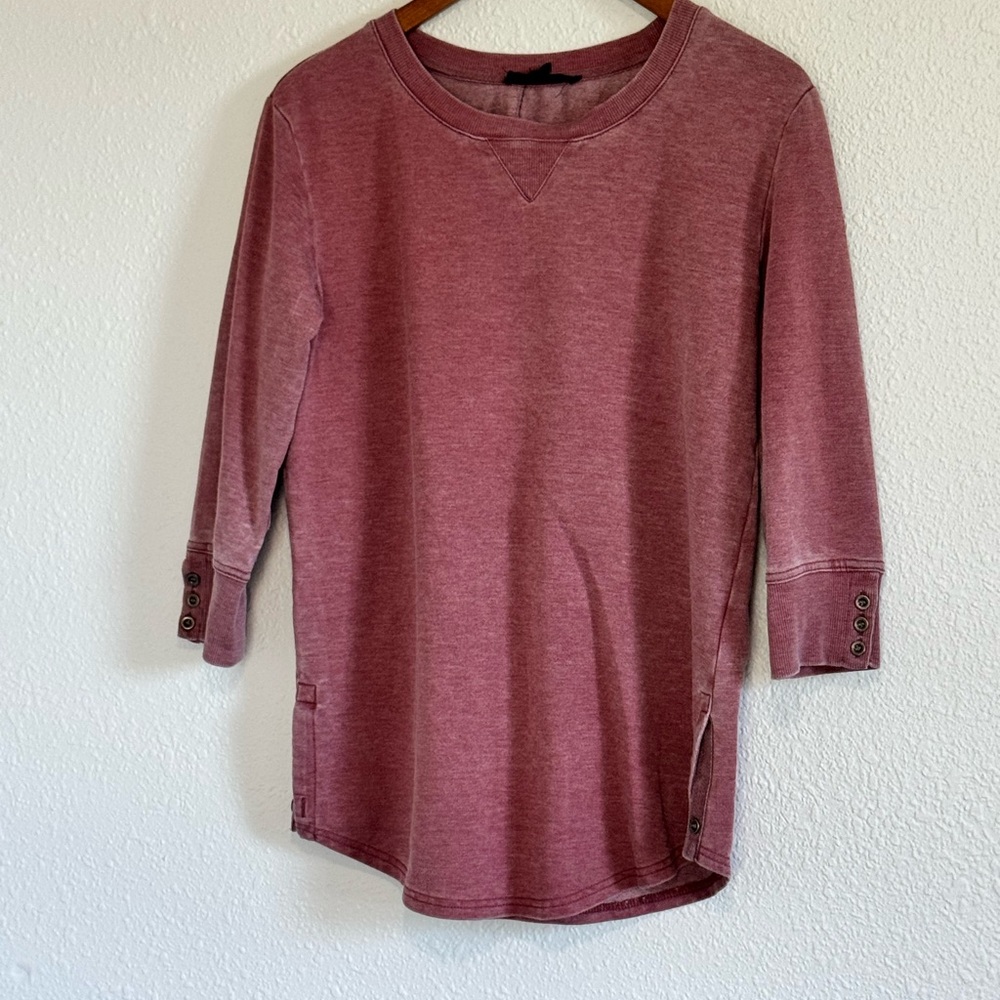 Jane Delancey‎ Distressed Maroon Top (0023)